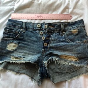 Denim shorts